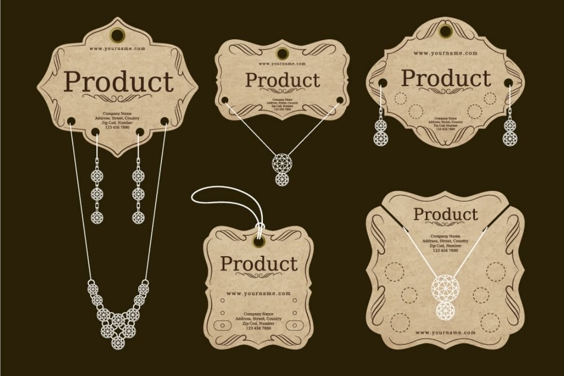 etiquetas personalizadas para bijuterias